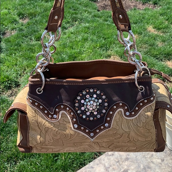 Handbags - Woman’s Blazin Roxx Purse with Rhinestones